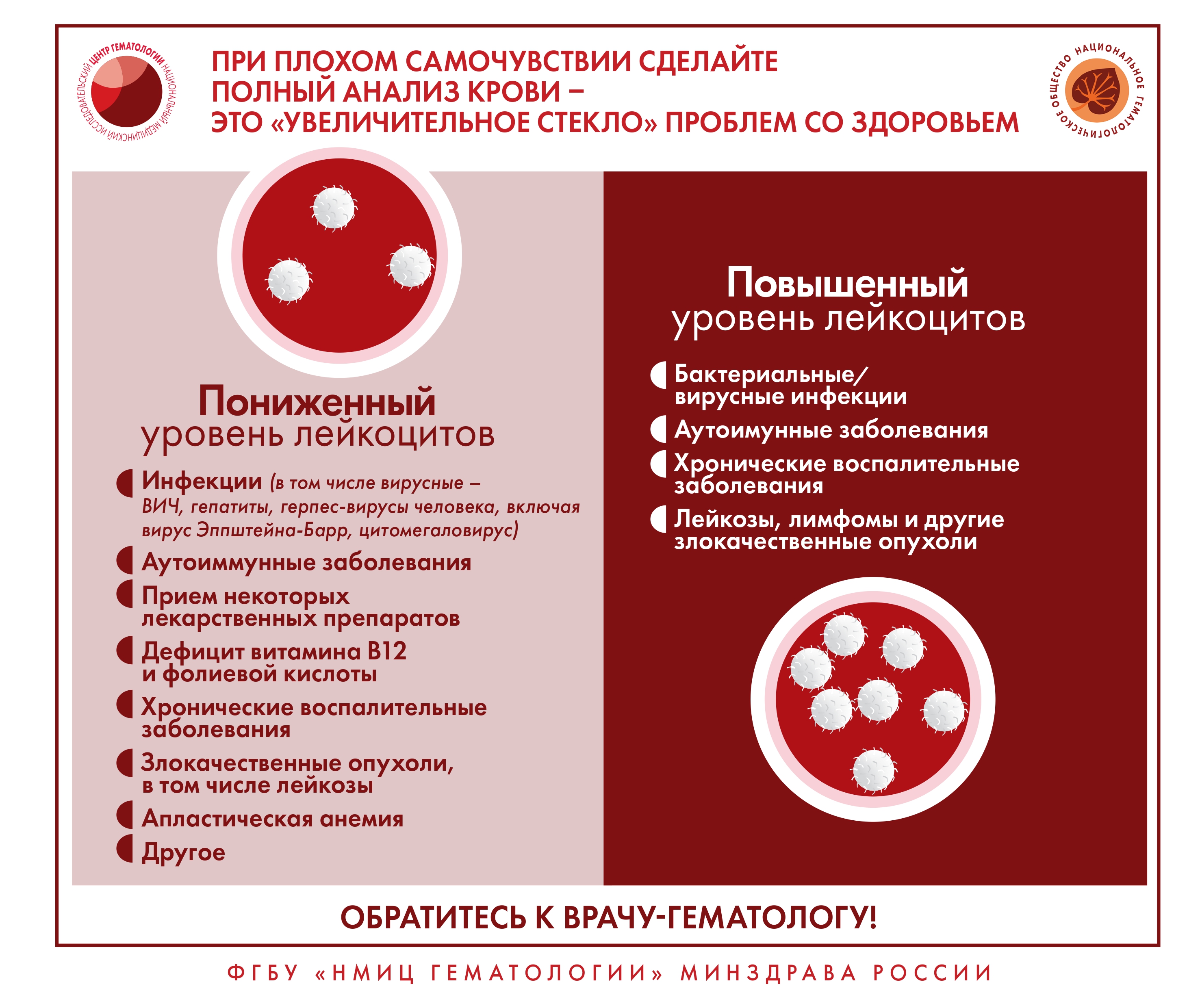 Инфографика по заболеваниям крови – ГОБУЗ 